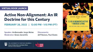 [Book Launch] Active Non-Alignment: An IR Doctrine for this Century