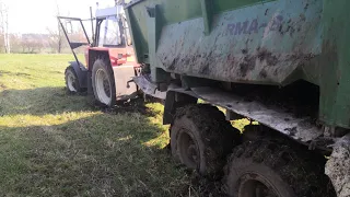 ZAPADLÝ ZETOR 12145 // ORIGINAL SOUND // ZETOR STUCK IN MUD// MEGA WTOPA