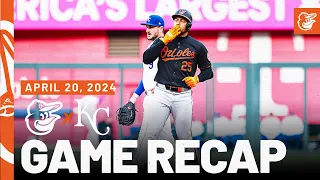 Orioles vs. Royals Game Recap (4/20/24) | MLB Highlights | Baltimore Orioles