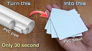 How To Make PVC Sheet At Home | Making Pvc Sheets From Pvc Pipe |By - CreativeShivaji