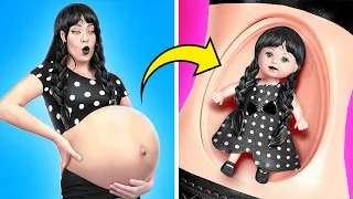 Vampira Grávida Rica VS Vampira Grávida Pobre! Vida da Wandinha Bebê! Truques Populares