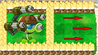 99 Gatling Pea & Torchwood  Vs Giga Gargantuar Vs Dr. Zomboss - Plants vs Zombies Paint Mode