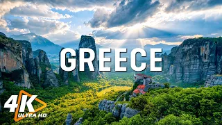 FLYING OVER GREECE 4K UHD - Relaxing Music Along With Beautiful Nature Videos - 4K Video Ultra HD