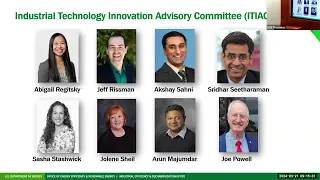 The Industrial Technology Innovation Advisory Committee’s First Meeting – Day 1