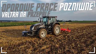 VALTRA NA PRZEPALE? OPOROWE PRACE POŻNIWNE (VALTRA T133 I MASHIO