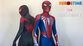 Spiderman Bros Unboxing SPIDER-MAN 2 PS5 NEW SUIT!!! Miles Morales get jealous!!