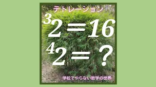 【高校で教えない数学】テトレーション　tetration