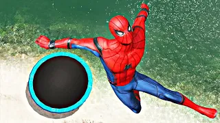 GTA 5 Epic Water Ràgdolls Spider-Man Jumps / Fails ep. 24 #ragdolls #spiderman #epic