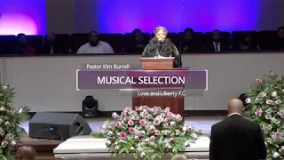 Kim Burrell Singing "Because He Lives" at Tarsha Gray's Funeral 2-2-2019
