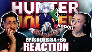 ARE YOU KIDDING ME?! 😭 💔 Hunter x Hunter Episodes 84-85 REACTION!