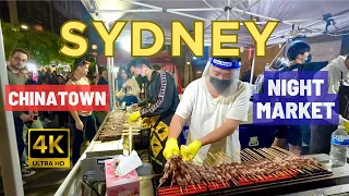 [4K] WALKING CHINATOWN NIGHT MARKETS IN SYDNEY AUSTRALIA 🇦🇺