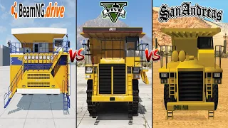 BeamNG Dump truck VS GTA 5 Dump truck VS GTA San Andreas Dump truck - WHICH IS BEST?