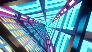 3D Triangle Tunnel Animation Loop - Blender