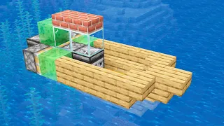 Minecraft barco automático funcional #shorts