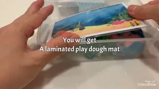 Unboxing mini ocean life play dough kit