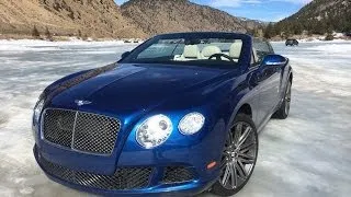 Topless on Ice: Racing the 616 HP Bentley Continental GT Speed Convertible on Ice