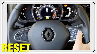RENAULT | Service Reset in the instrument panel