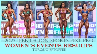 2023 IFBB Legion Sportsfest Pro Bikini, Wellness, Fitness, Figure and Women's Physique Results