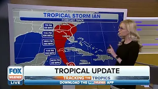 Tropical Storm Ian Intensifying, Florida In Forecast Cone Later This Week