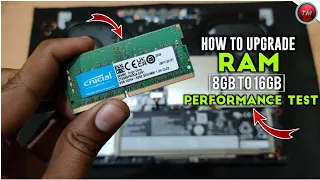 How To Upgrade Ram in Laptop ! Lenovo Legion 5 Ram Upgrade ! 8GB To 16GB ! Performance Test