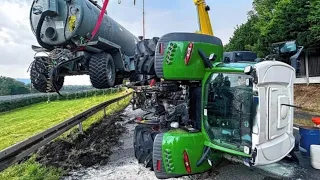 A Total Idiot!! The Best Moments Captured On Camera! The Fend Vario Tractor Is In An Extreme Situati