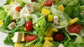 Salada Verde de Restaurante (Tropical e linda )