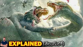 Giant Snake🐍 vs Titan Dinosaur🐲 (2022) Full Movie Explained in Telugu