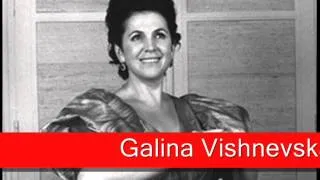 Galina Vishnevskaya: Tchaikovsky, 'Lullaby'