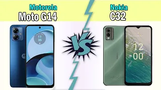 Moto G14 vs Nokia C32 Phone comparison