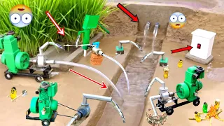 diy tractor mini dam all process science project|water pumps A-Z process|@NsTvKing