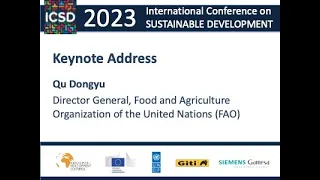 Keynote Address: Qu Dongyu