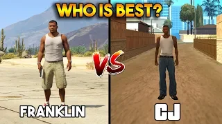 FRANKLIN VS CJ (WHO IS BEST?) [GTA 5 VS GTA SAN ANDREAS]