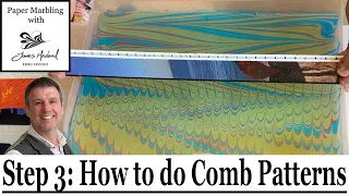 Acrylic Paper Marbling for Beginners, Step 3: How to do Comb Patterns