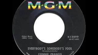 1960 HITS ARCHIVE: Everybody’s Somebody’s Fool - Connie Francis (a #1 record)