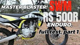 SWM RS500R Enduro Motorcycle Full On And Off Road Test And Adventure Riding Tour