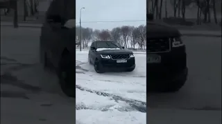 Range rover drifting on snow 🥶😎❤️