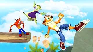 Crash Bandicoot: Ragdolls Jumps & Falls [GMOD] - Episode 65