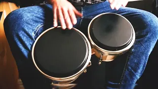 practicando bongo (bachata)