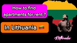 How to find apartments for rent in Lithuania🇱🇹? | Accommodation search | Vilnius 🇱🇹 | Nethra Dev