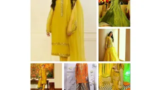 Mayoon mehndi dress designs 2024|wedding wear dresses|Aliza creation 56