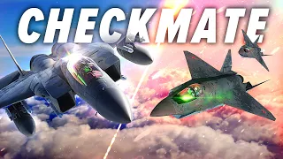 American F-15 Eagle VS 2 Russian 5th Generations Fighters SU-75 Checkmate | DCS World