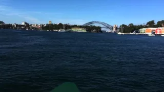 Hyperlapse traveling on the Ferry from Balmain to Circular Quay, Sydney