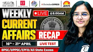 Weekly Current Affairs | 22 April | Hindu Analysis | Dainik Jagran Analysis | BPSC Exam | UPPSC