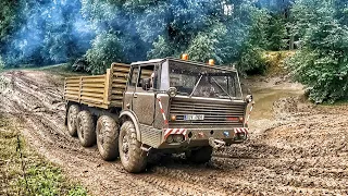 TATRY A TANKY V BAHNĚ | 2x Tatra 813, Tatra 815 VT, T-55, BVP