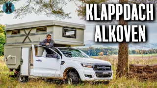 Impala pickup alcove cabin with folding roof || living cabin with parallel lifting roof