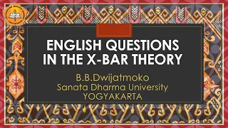 English Questions in the X bar Theory