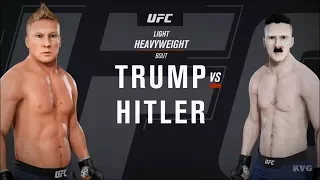 EA Sports UFC 3 - DONALD TRUMP vs ADOLF HITLER - Gameplay (HD) [1080p60FPS]