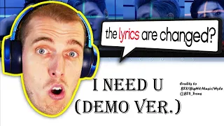 Comedian Reacts to BTS - I Need U DEMO VERSION Lyric Video