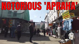 Secretly Filming in Shady Russian Market and Sennaya in St. Petersburg 'Apraha'