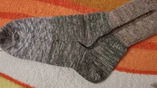 Клин подъёма стопы на вязаном носке, @ машинное вязание.